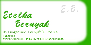 etelka bernyak business card